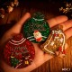 YY6057 Yılbaşı Noel Temalı Askılık Modelleri Silikon Kalıp